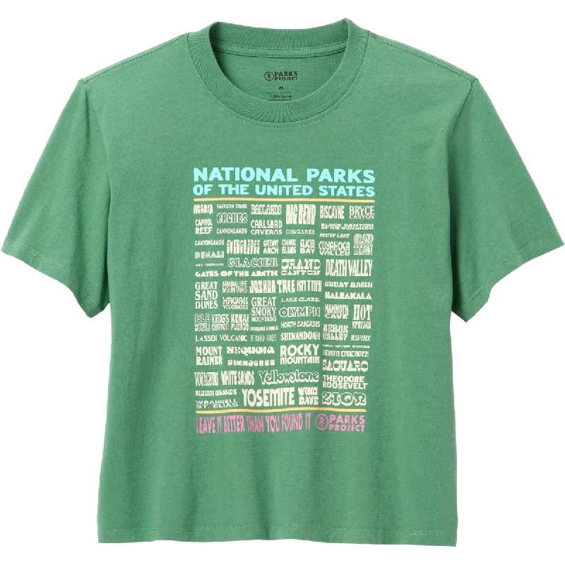 Women's National Parks Lineup Boxy Tee