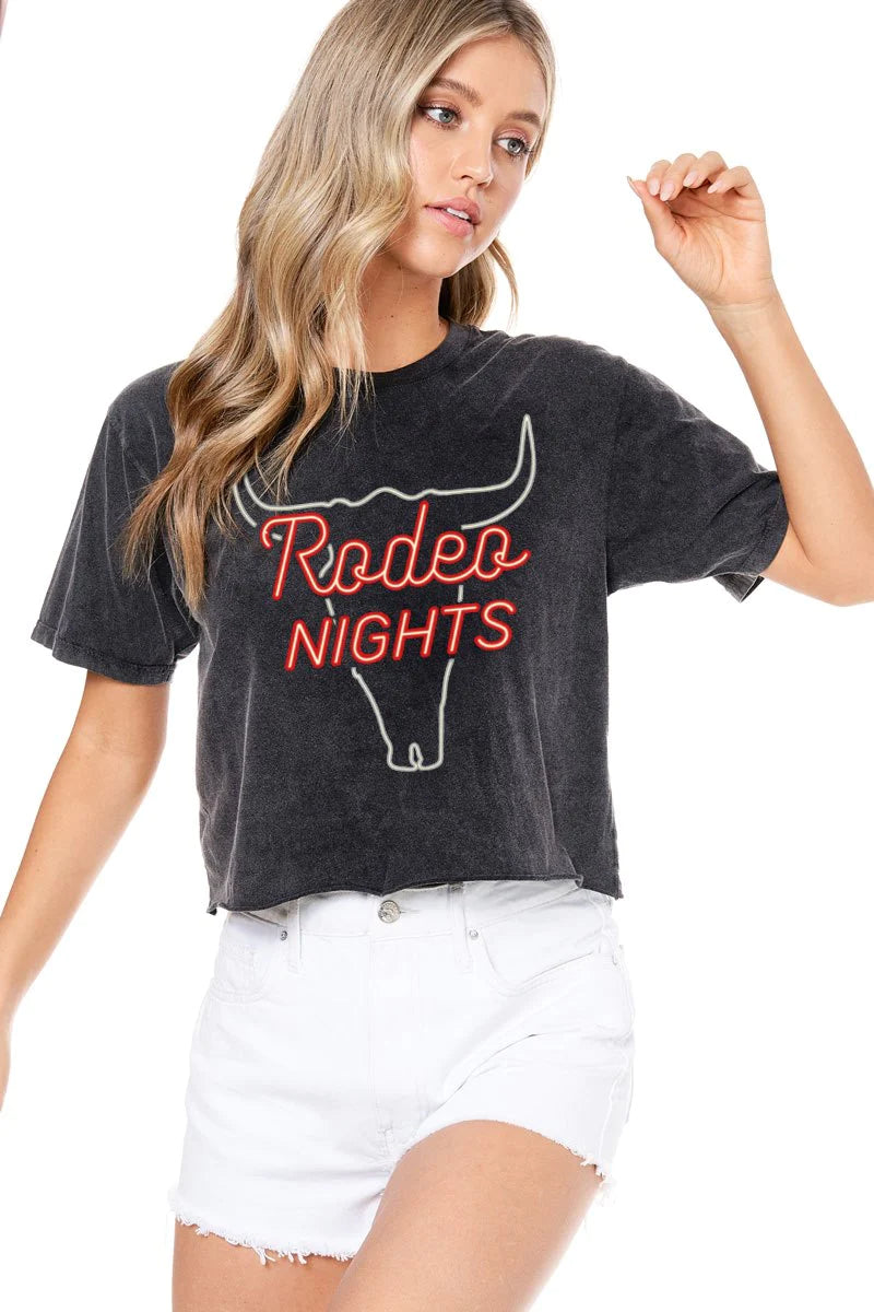 Zutter Rodeo Nights Crop Tee