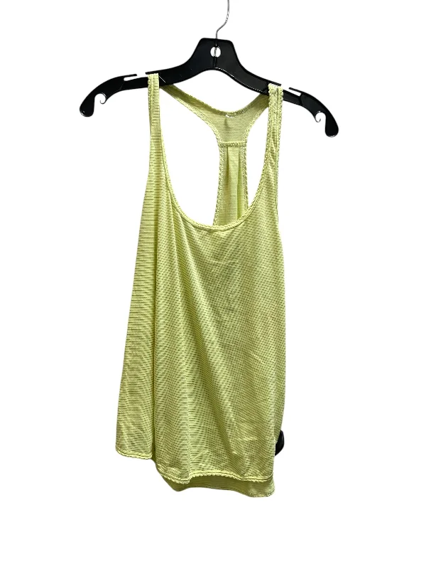 Athletic Tank Top By Lululemon In Yellow, Size: 6