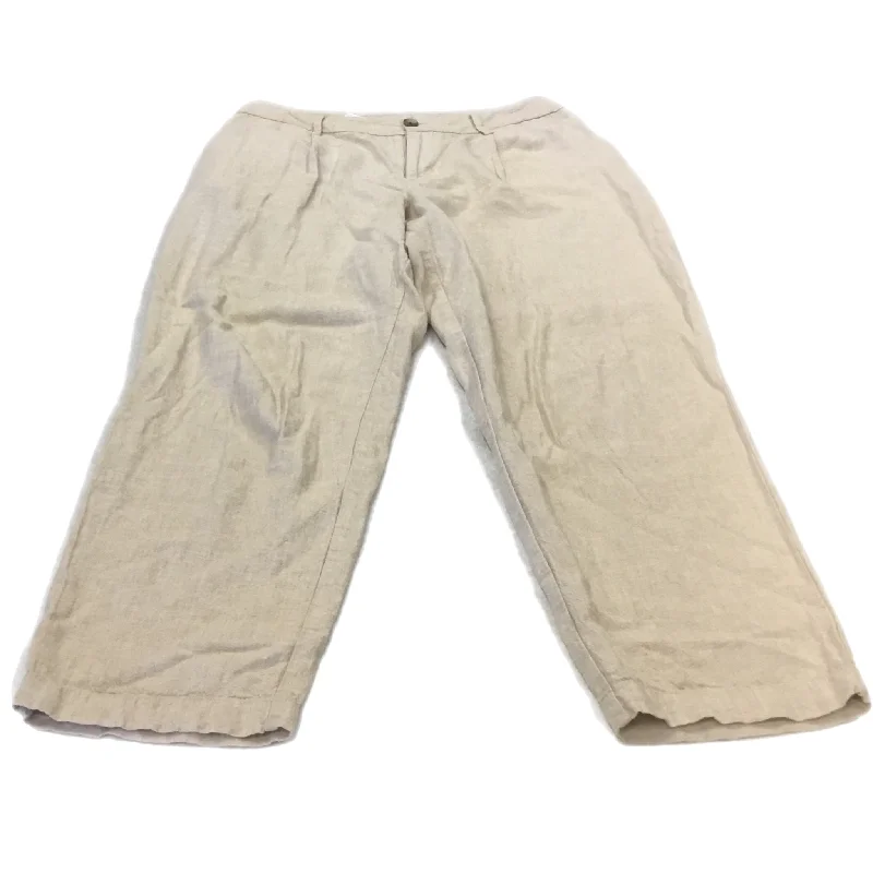 Pants Linen By A New Day In Beige, Size: 6