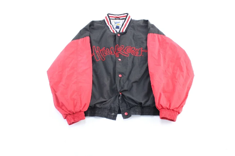 90's Nebraska Huskers Embroidered Jacket