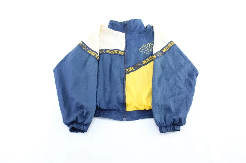 90's University of Michigan Embroidered Zip Up Jacket