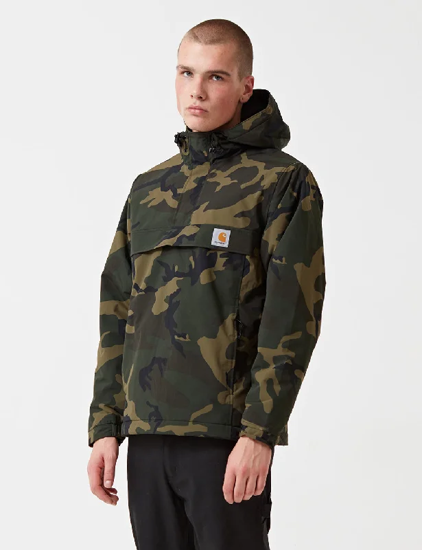 Carhartt-WIP Nimbus Half-Zip Jacket (Fleece Lined) - Camo Green