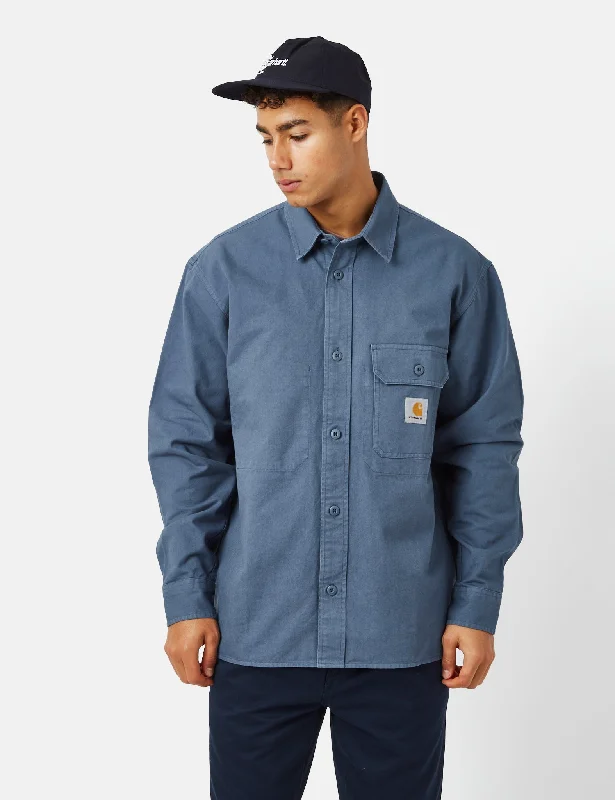 Carhartt-WIP Reno Shirt Jacket (Garment Dyed) - Storm Blue