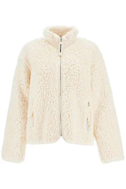 JIL SANDER jacket in teddy knit