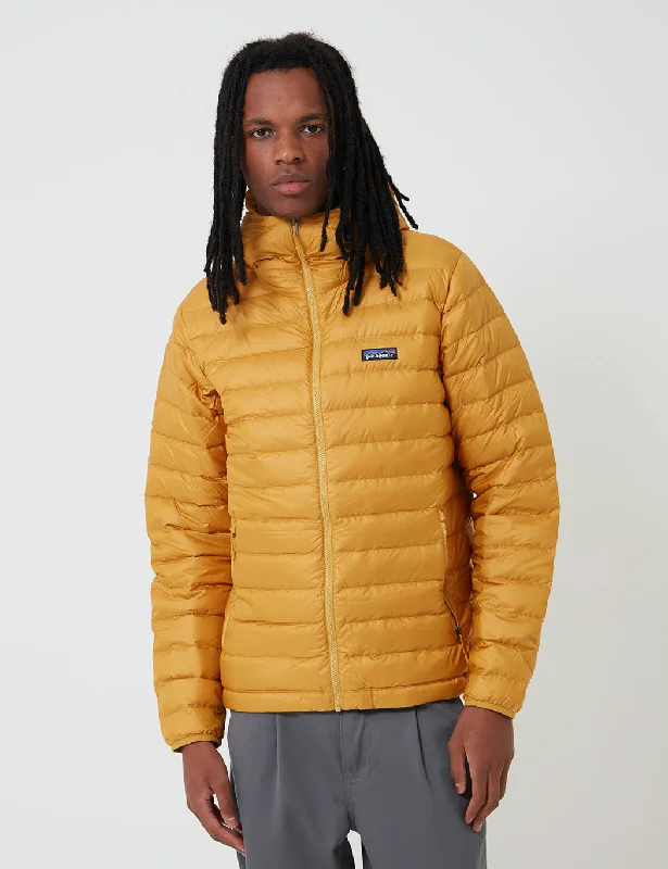 Patagonia Down Sweater Hooded Jacket - Buckwheat Gold