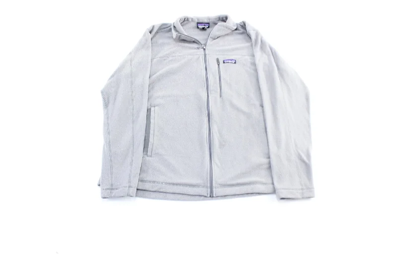 Patagonia Logo Patch Grey Zip Up Jacket