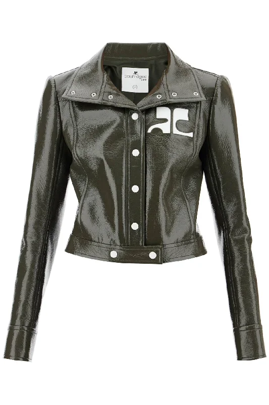 COURREGES reedition vinyl short jacket