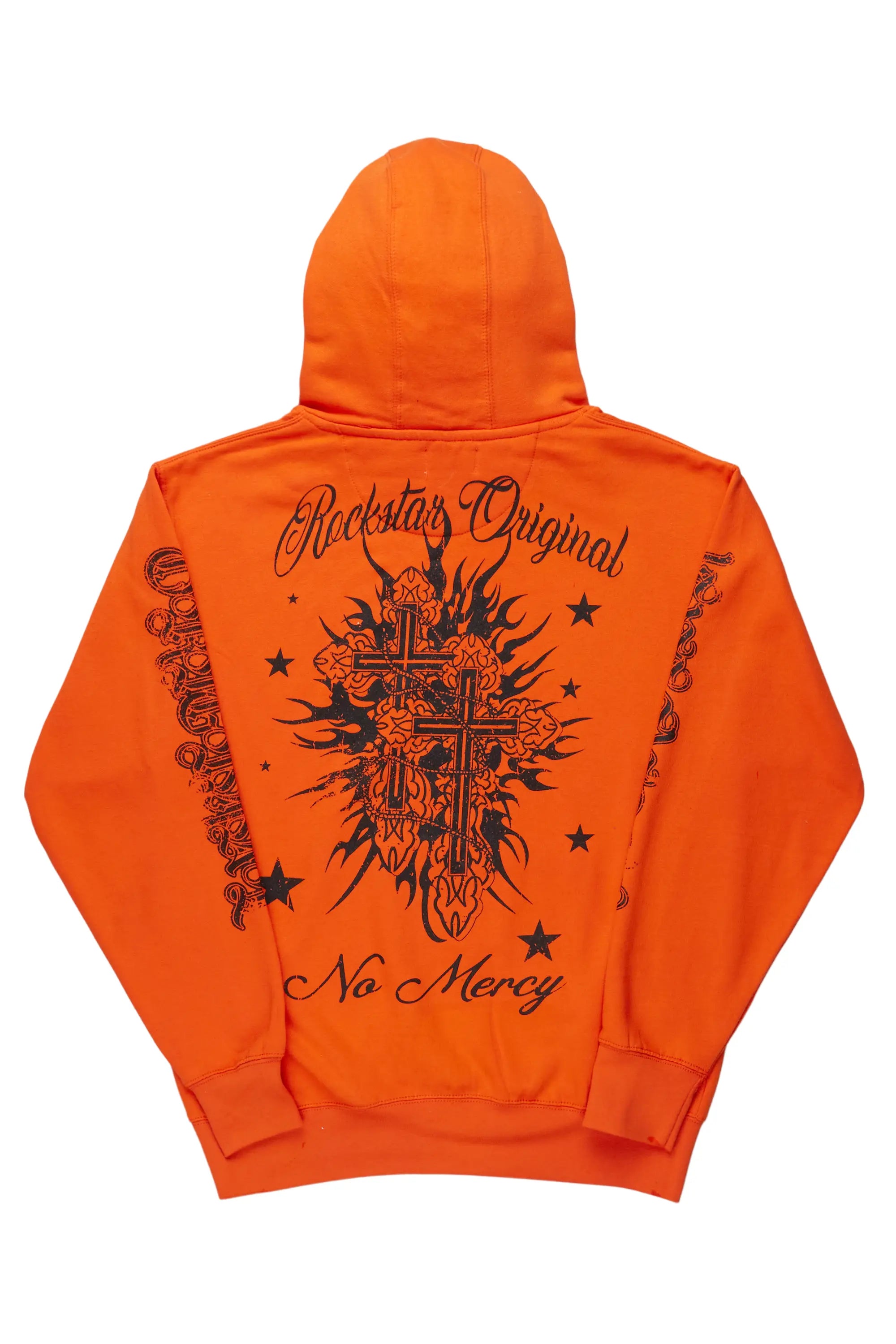 Jamyia Orange Oversized Hoodie