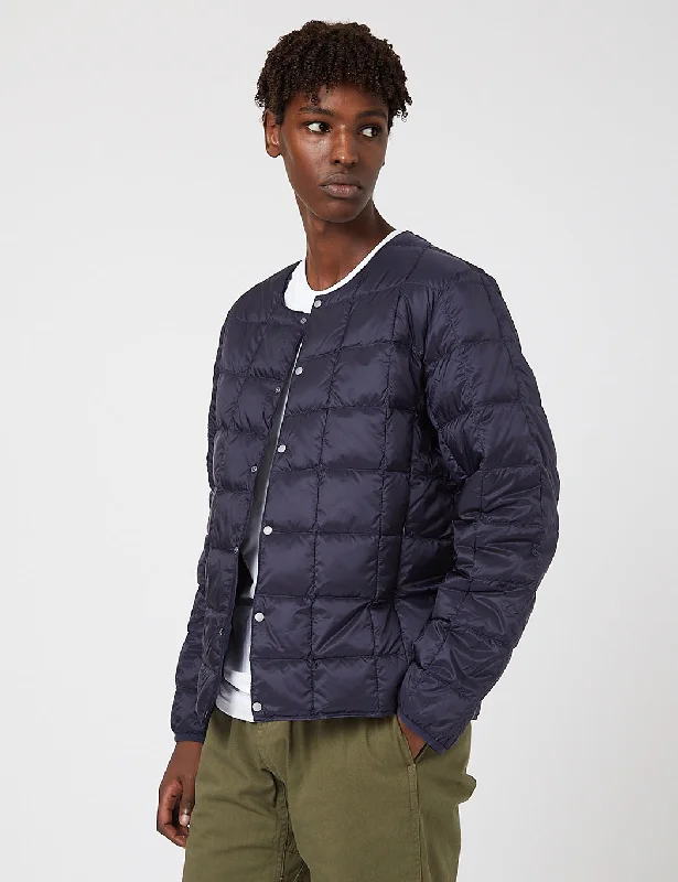 Taion Crew Neck Down Jacket - Navy