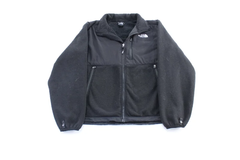 The North Face Embroidered Logo Black Zip Up Jacket