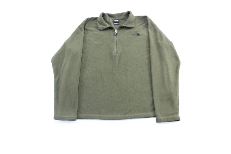 The North Face Embroidered Logo Green Pullover Jacket