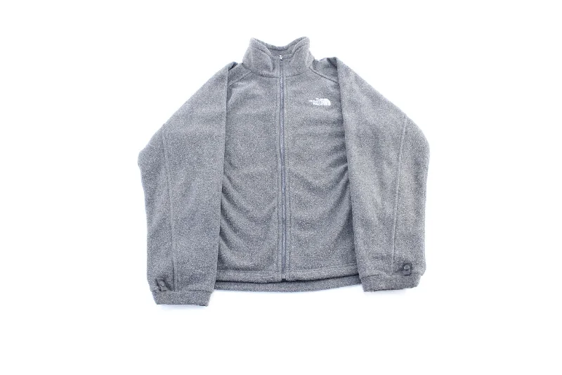 The North Face Embroidered Logo Grey Zip Up Jacket