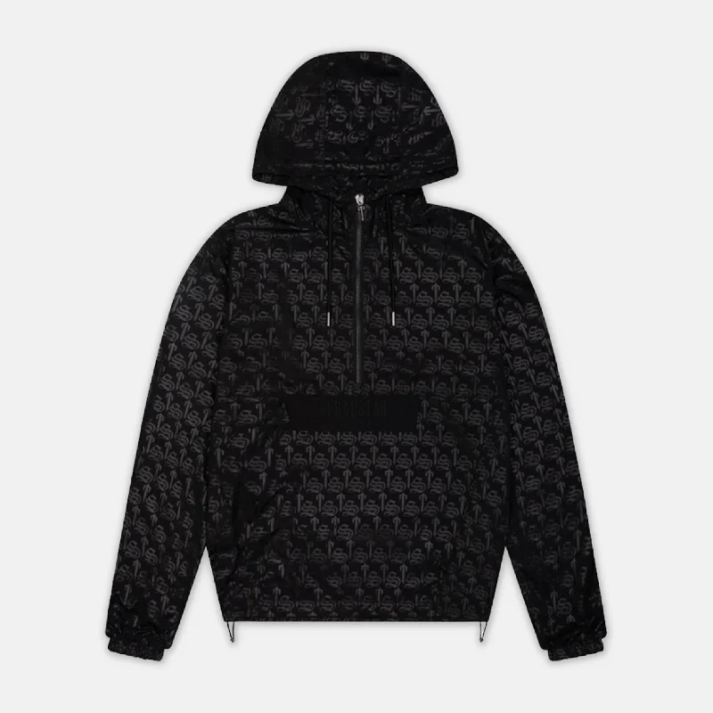 Trapstar Irongate T Windbreaker - Black Monogram Edition