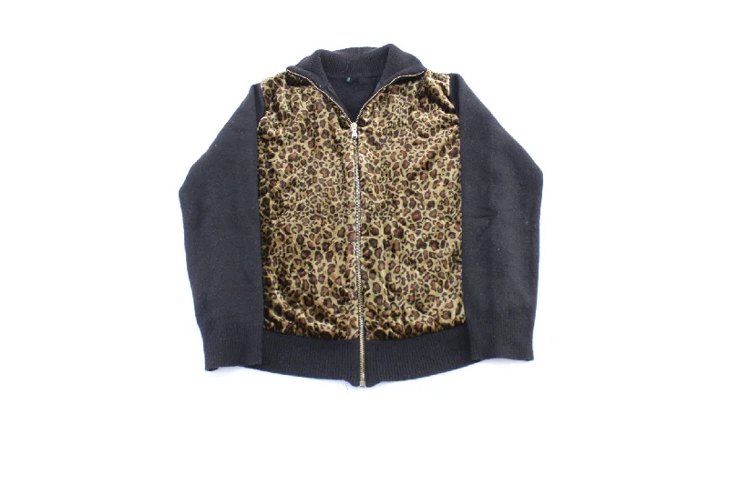 Women's Ralph Lauren Leopard Print Zip Up Jacket