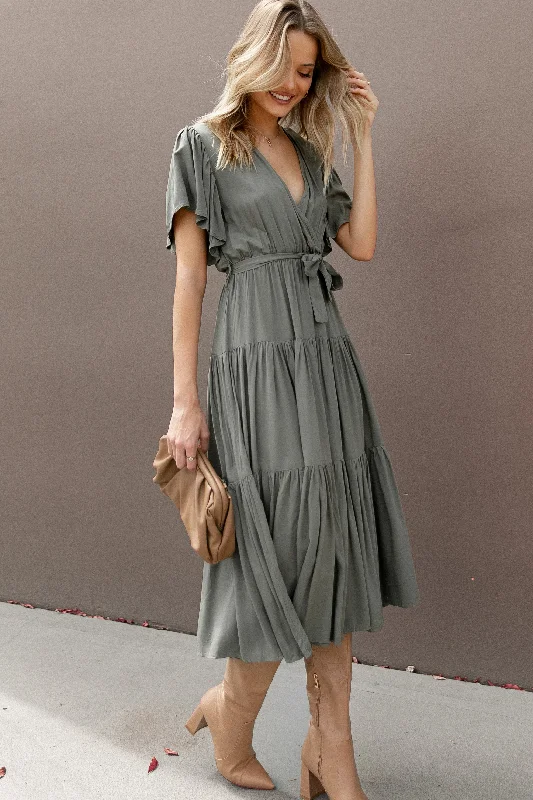 Barker Dress - Olive