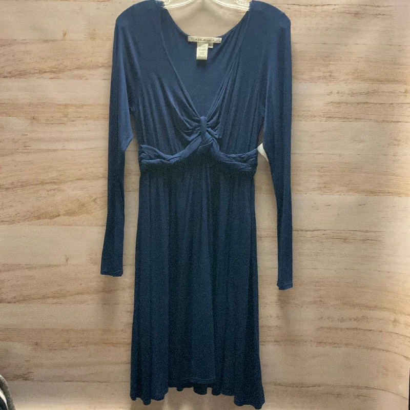 Dress Casual Midi By Max Studio In Navy, Size: L