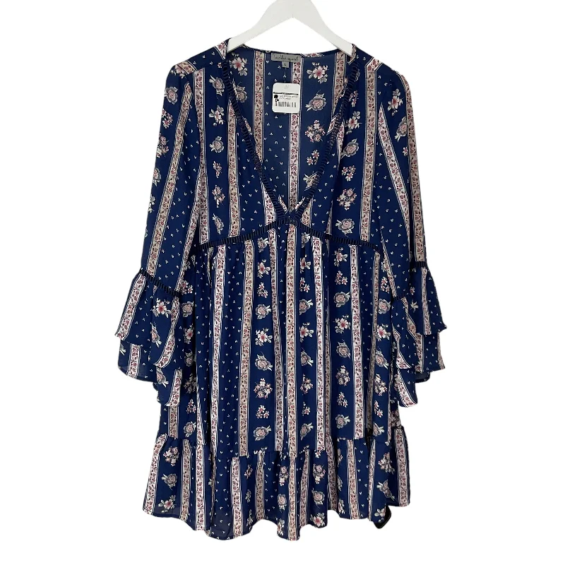 Dress Casual Midi By Wishlist In Navy, Size: L