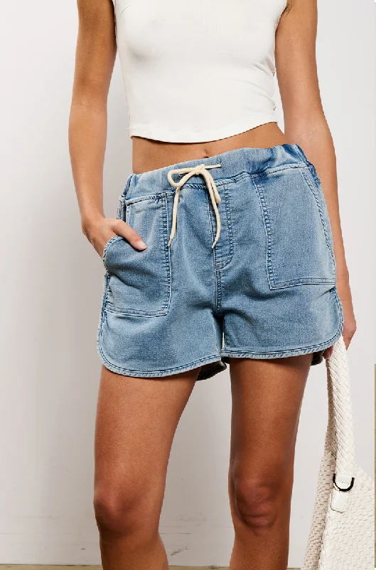 NO GUIDANCE DENIM SHORT