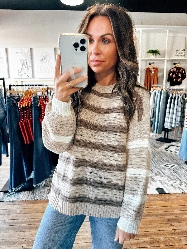 Stone Contrast Sweater